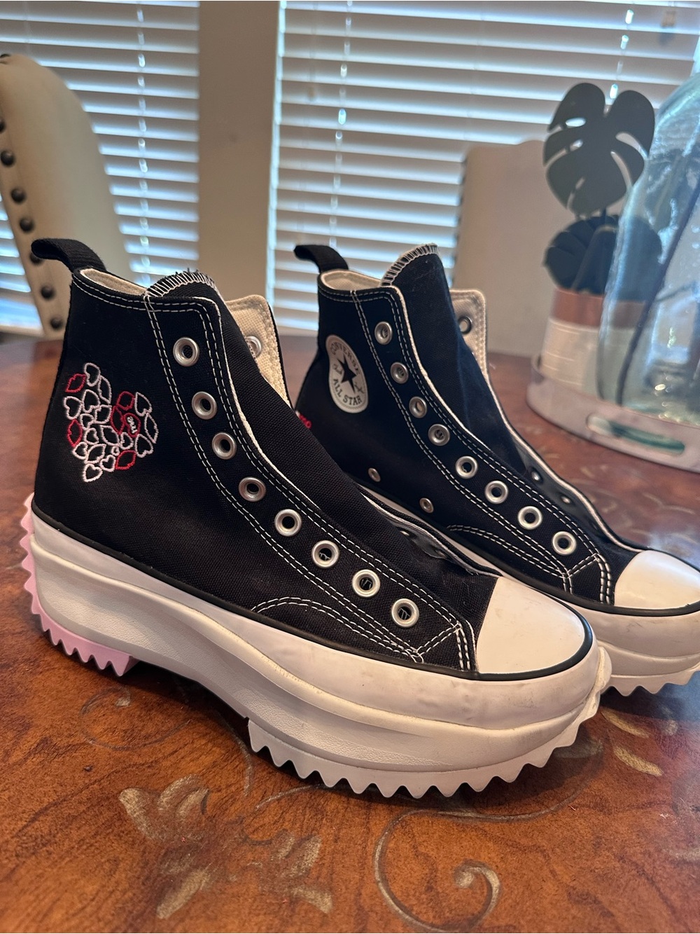 Unisex Converse Run Star Hike High 'Valentine's With Love' Sneakers 8
